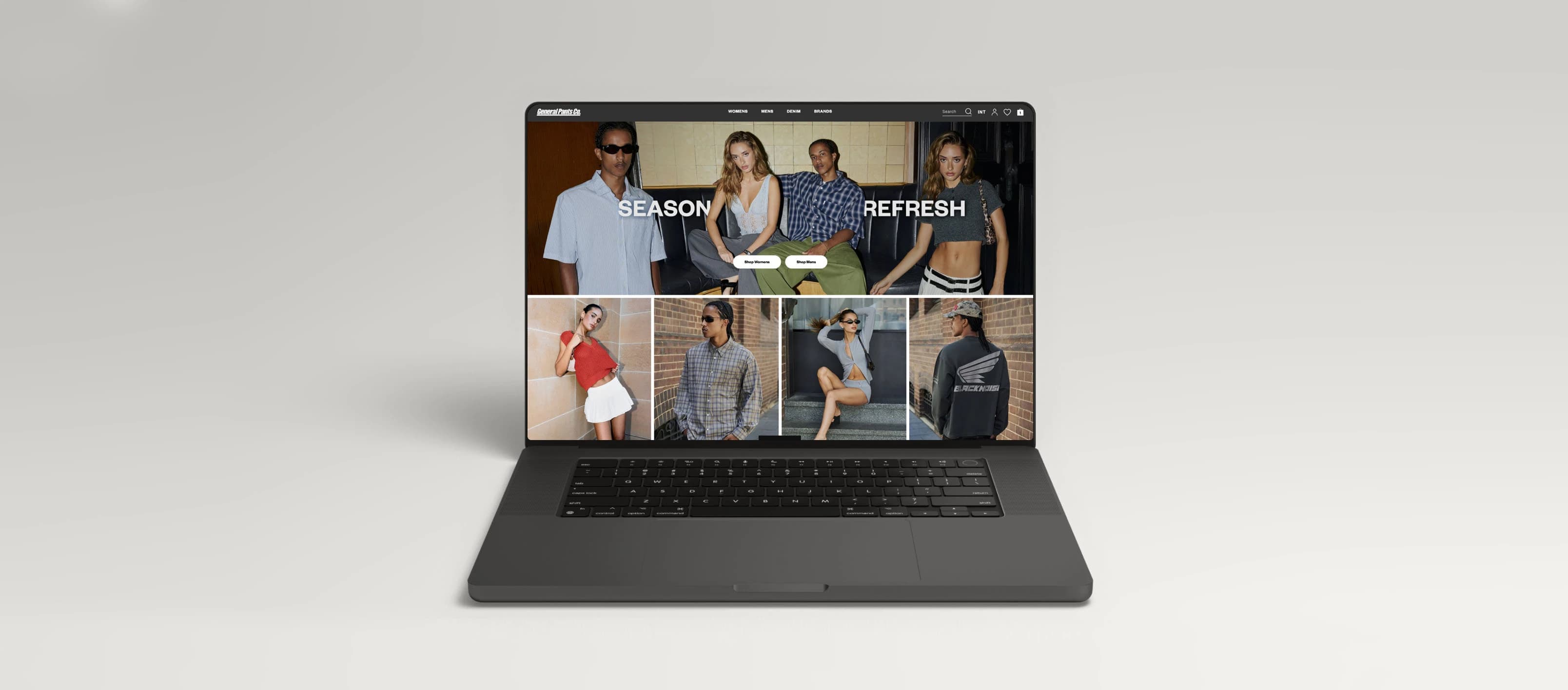 General Pants Shopify Plus eCommerce clothing store desktop view