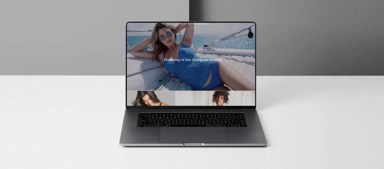 DeBra's Shopify store laptop view
