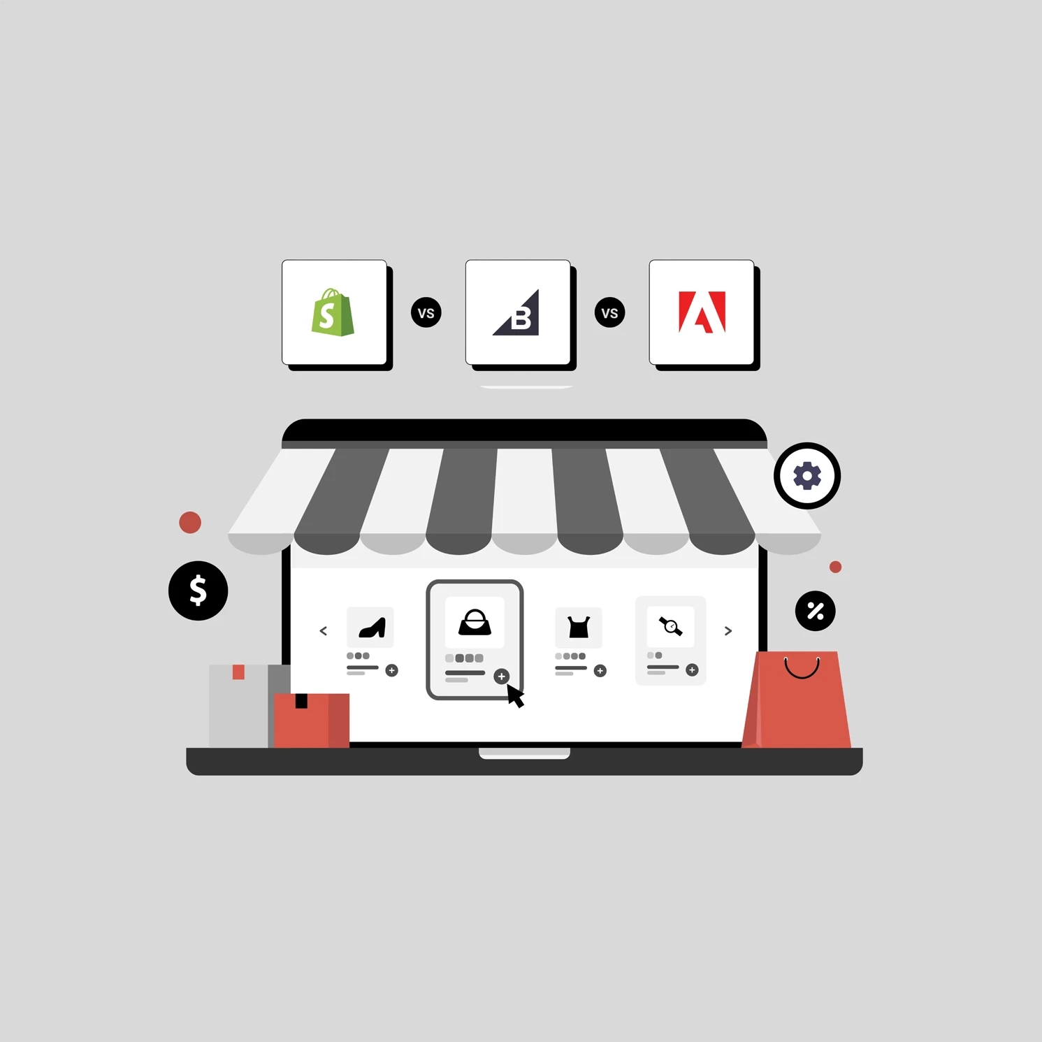 BigCommerce vs Shopify vs Adobe Commerce